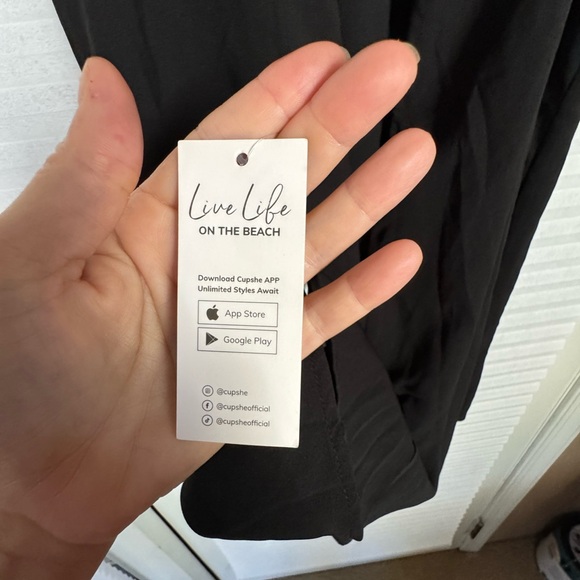 Cupshe Tie Back Swimsuit Coverup Size L - Picture 4 of 8